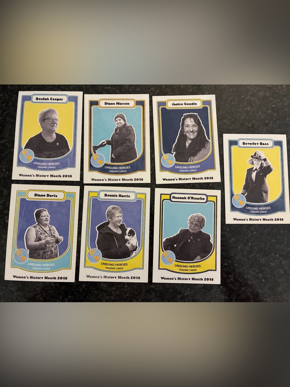 Come From Away Broadway Musical Rare Trading Cards - Women’s History Month 2018